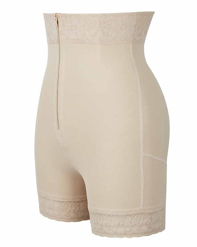Shapshe® Spitze Butt Lifter Tummy Control Shaping Shorts mit Reißverschlus