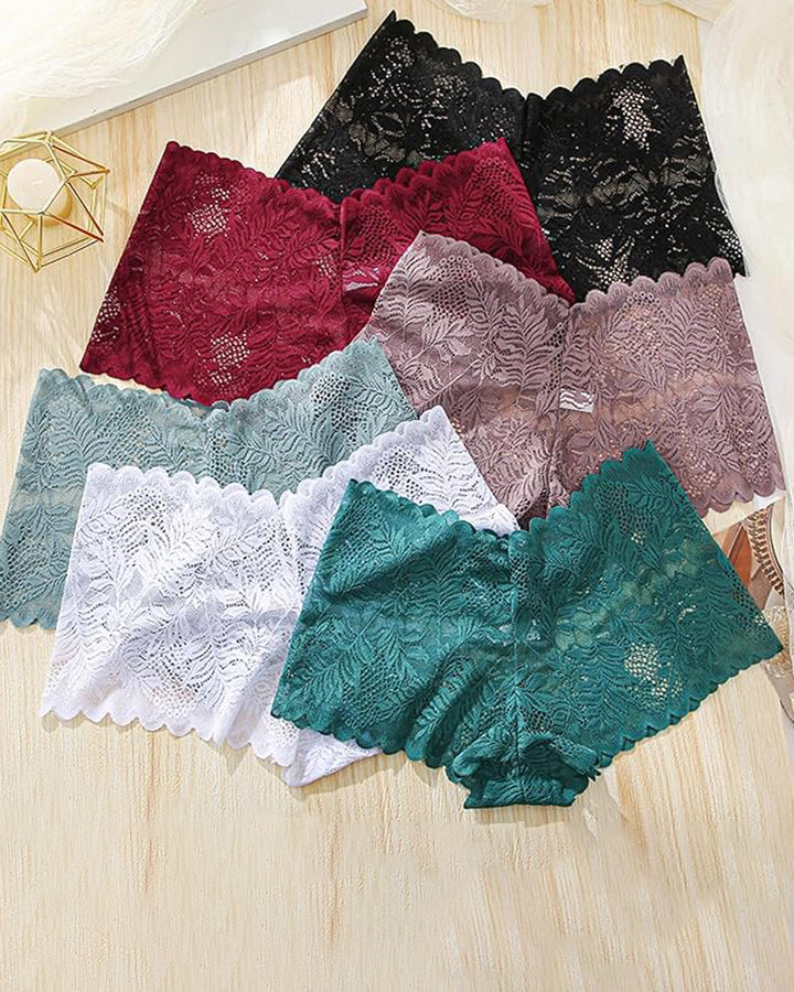 Sexy Floraler Spitze Dessous Niedrige Taille Unterwäsche in Übergröße