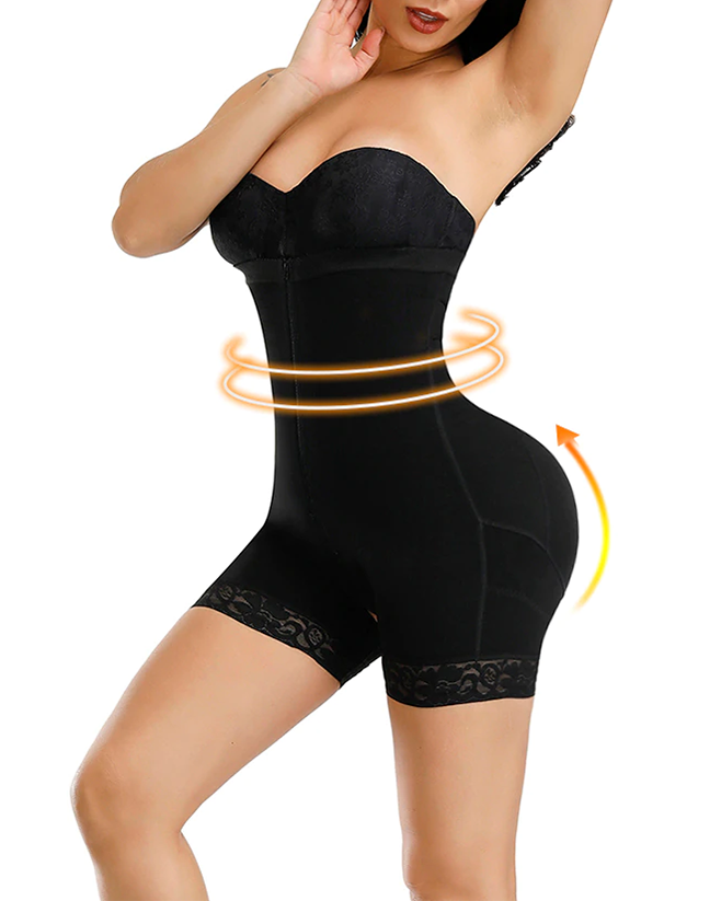 Shapshe® Korsett Bauchkontrolle Butt Lifter Höschen Shapewear Bodys Offene Brust Reißverschluss
