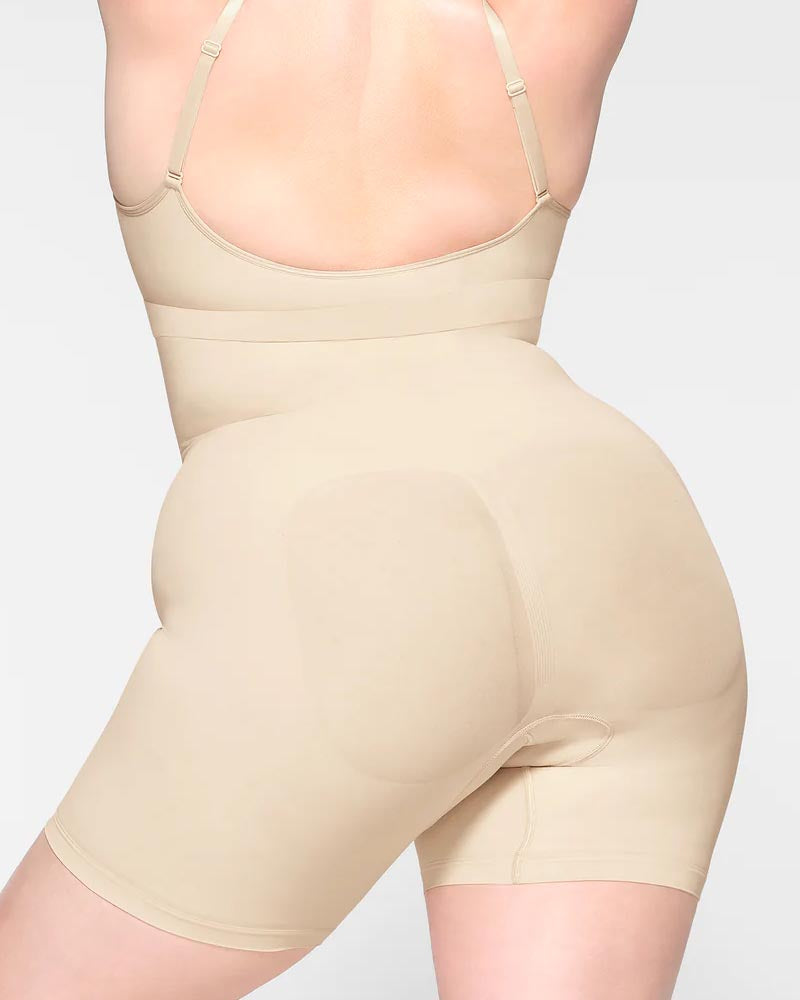 Nahtlose Rutschfeste Schlankmachender Bauchkontrolle Shapewear Shorts mit hoher Taille