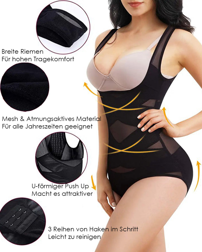 Mesh Nahtlose Taille Slimmer Korsett Hintern Shaping Shapewear Bodysuit
