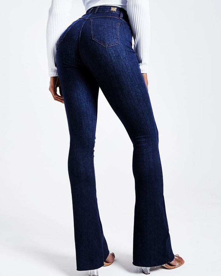 Butt Lifting Skinny Flare Shaping Jeans High Waist Jeans