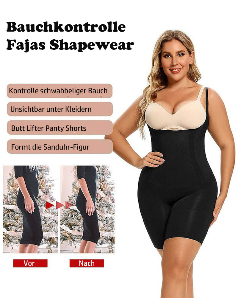Shapewear für Frauen Bauchkontrolle Offene Brust Oberschenkel Schlankerer Body Shaper