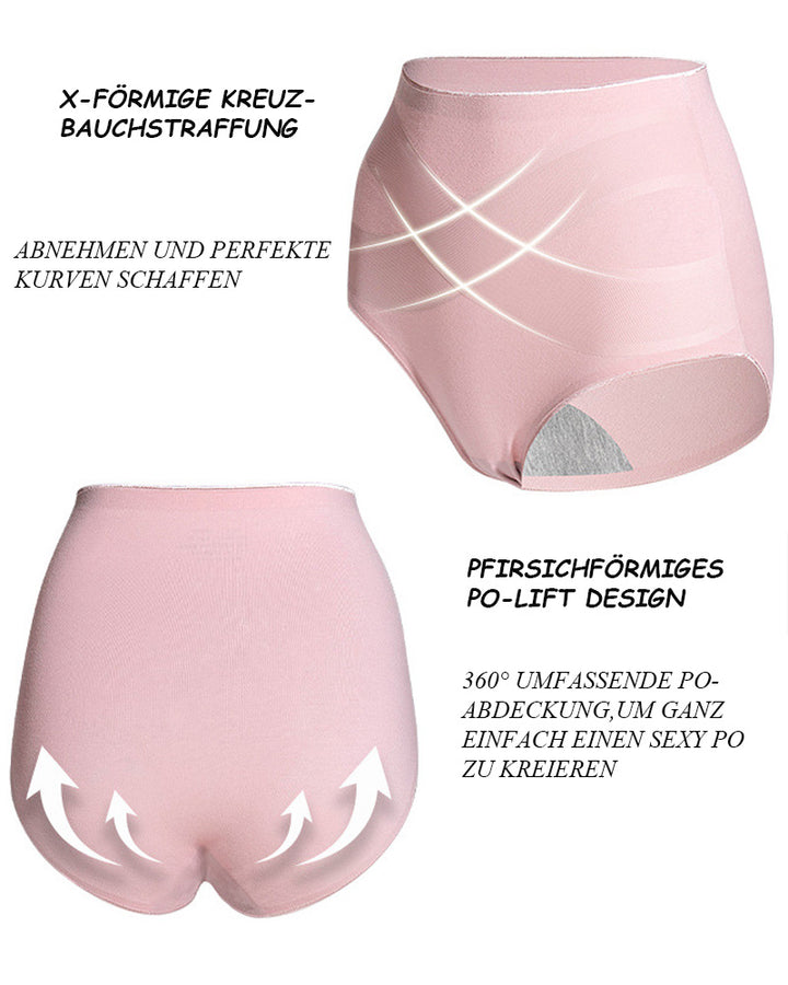 Damen Nahtloser Graphenehoher Hoher Taille Bauchweg Baumwolle Unterwäsche