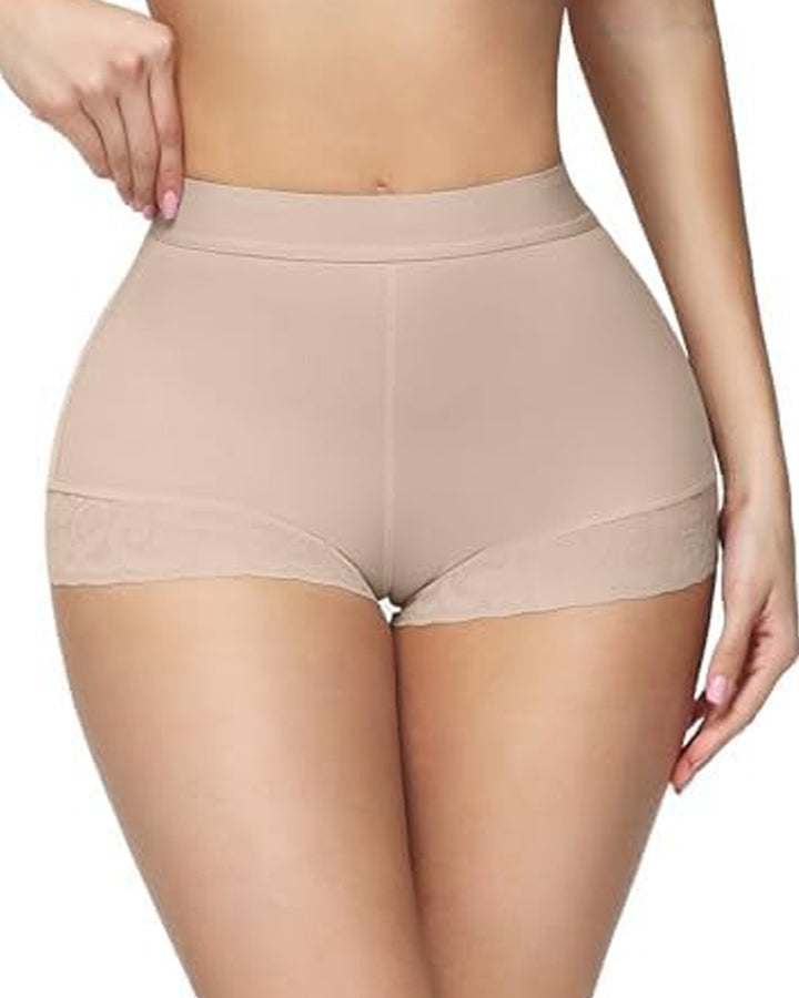 Shapshe® Hohe Taille für Damen Hüftverstärker Bauchkontrolle Spitzen-Körperformer Shapewear