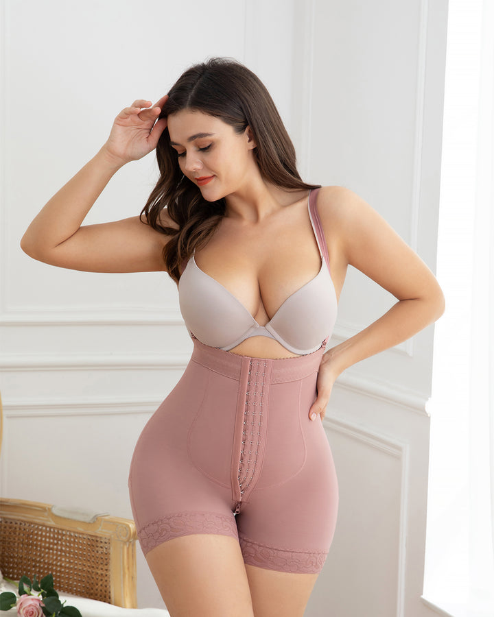 Shapshe® Shapewear für Damen hohe Taille Bauchkontrolle Po-Lifter RosyBrown